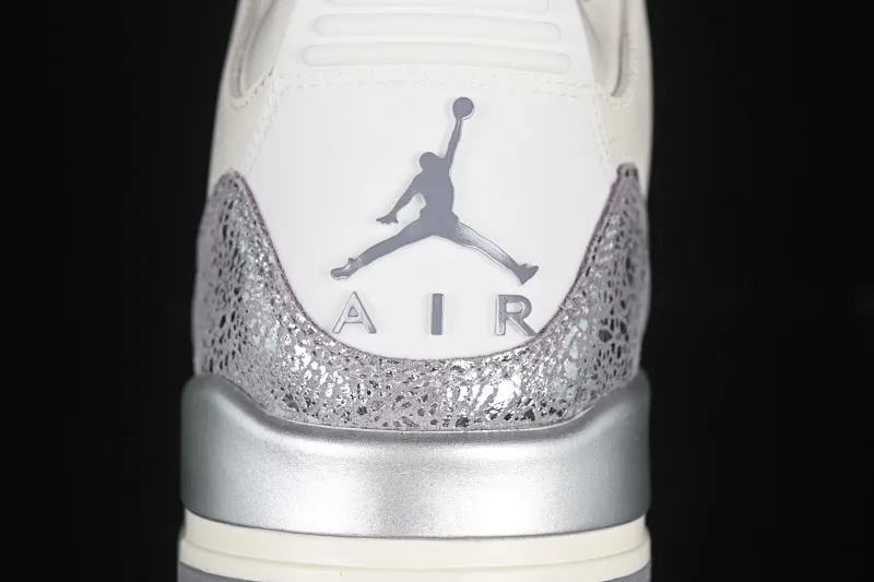 All categories Air Jordan Jordan series basketball shoes Air Jordan 3 OG version Air Jordan 3 "Sail Metallic Silver" AJ3 Joe 3 Metallic Silver CK9246-100